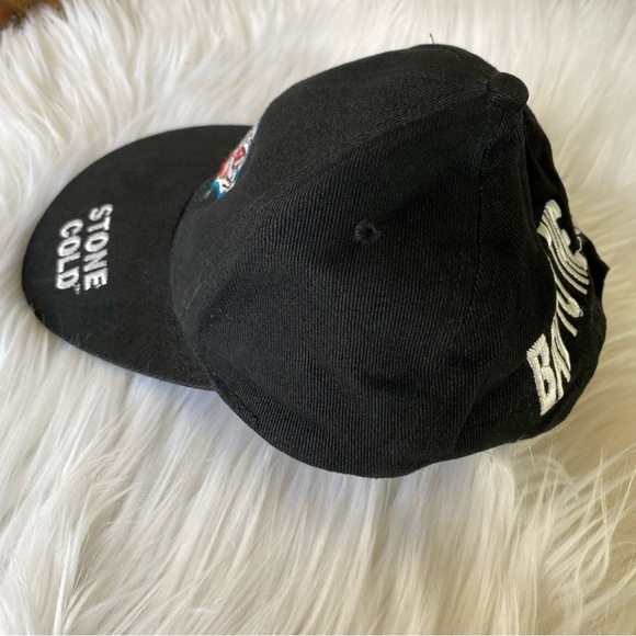 Vintage Stone Cold Steve Austin Bad To the Bonz Snapback Hat OSFA 90s 1998 WWF - Picture 4 of 10